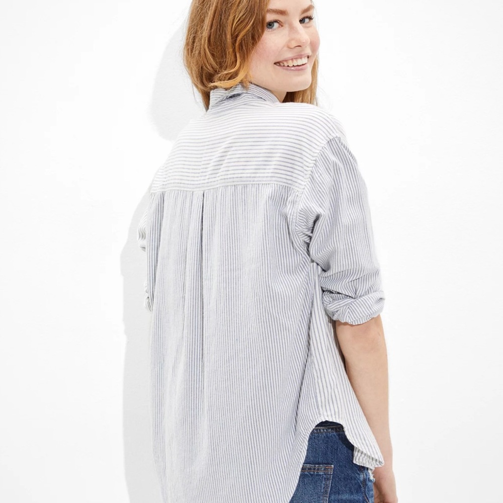 Gorgeous Button Down American Eagle Blouse White … - image 2